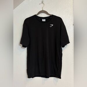 Gymshark Oversized Black Tee Size Small